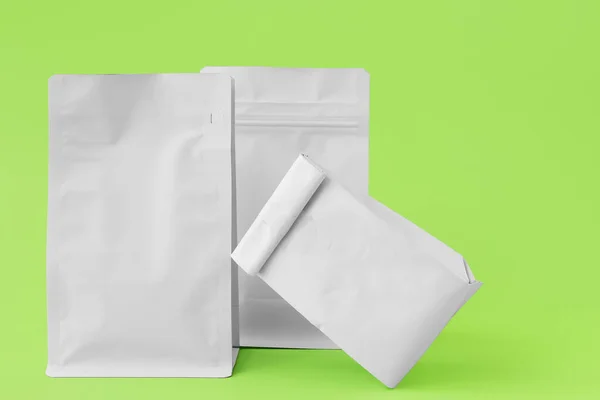 Blank Bags Color Background — Stock Photo, Image