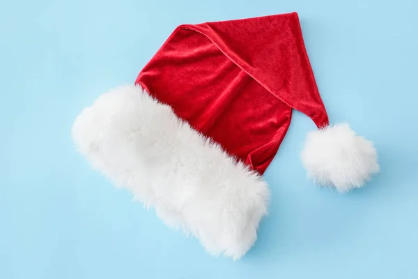 Santa Claus Hat Color Background — Stock Photo, Image