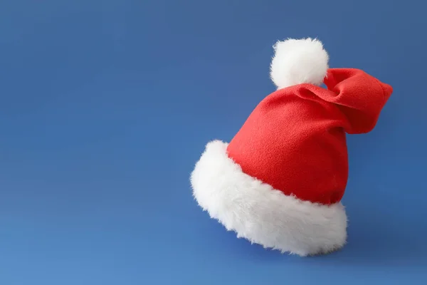 Santa Claus Hat Color Background — Stock Photo, Image