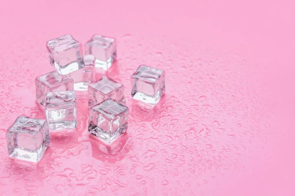 Ice Cubes Color Background — Stock Photo, Image