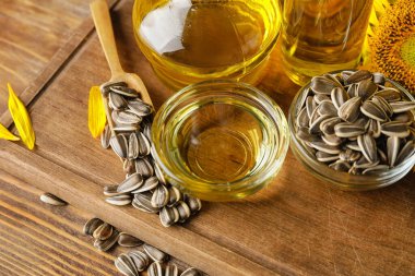 Masada ayçiçeği yağı ile kompozisyon