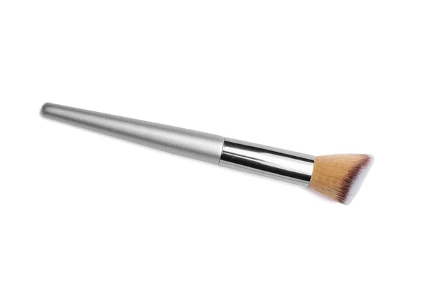 Brosse Maquillage Sur Fond Blanc — Photo