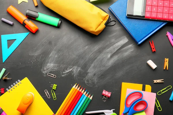 Telaio Cancelleria Scolastica Lavagna — Foto Stock