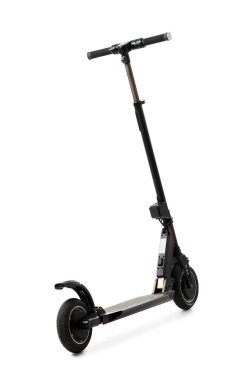 modern elektrikli scooter beyaz arkaplanda izole