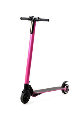 modern elektrikli scooter beyaz arkaplanda izole