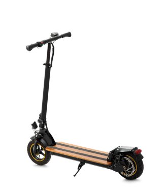modern elektrikli scooter beyaz arkaplanda izole