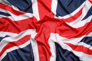 Arka plan olarak Birleşik Krallık 'ın ulusal bayrağı