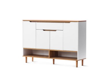 Beyaz arkaplanda izole edilmiş çekmeceler