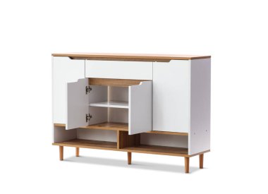 Beyaz arkaplanda izole edilmiş çekmeceler