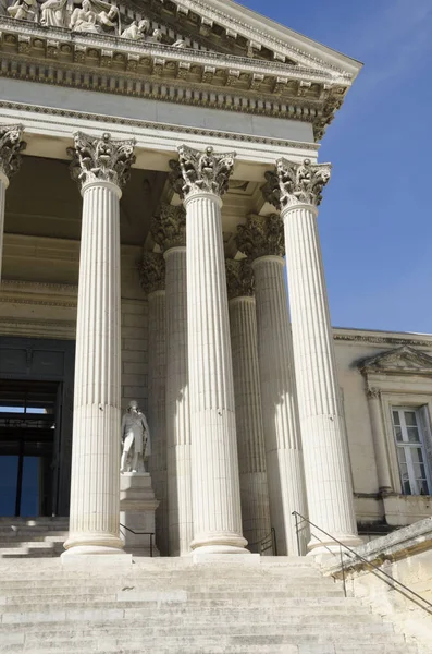 Entrance Montpellier Courthouse France — Stock Photo, Image