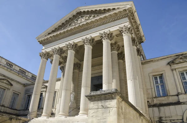 Old Courthouse Pillars Montpellier France Stock Photo