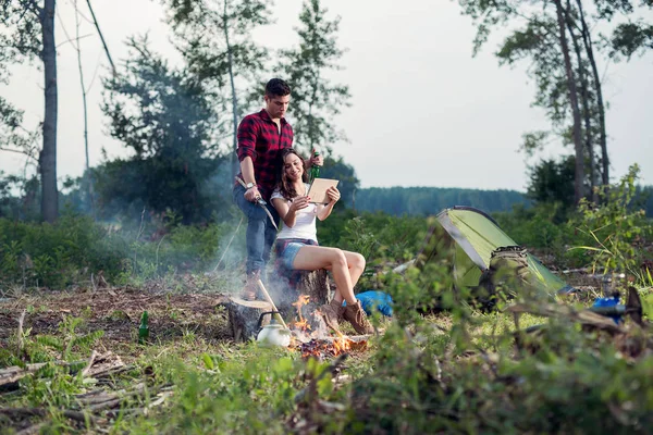 Kampçılar dijital tablet ile