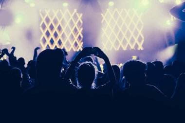 Konserdeki kalabalık - Yaz müzik festivali