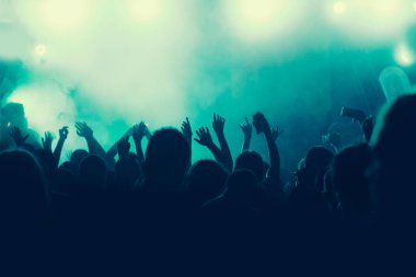 Konserdeki kalabalık - Yaz müzik festivali