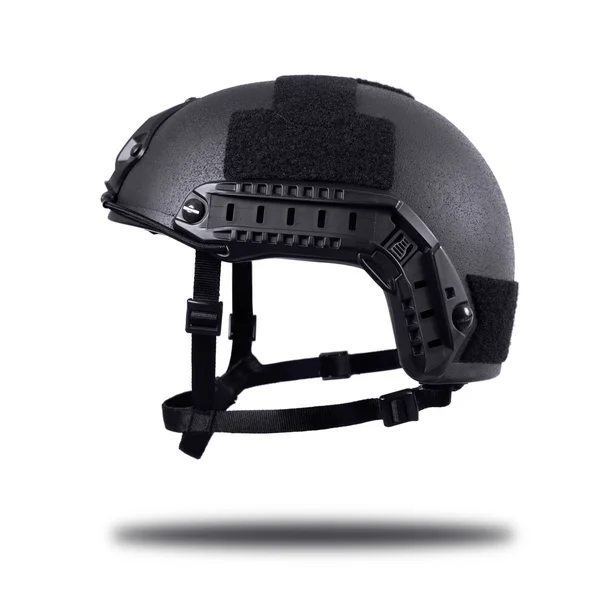 分離された軍用ヘルメット ホワイト バック グラウンド — ストック写真