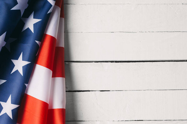 Red, white, and blue American flag for Memorial day or Veteran's day background