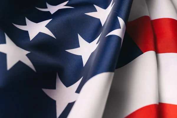Amerikai Zászló Közelről — Stock Fotó