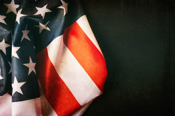 Vintage Flag United States America Veteran Day — Stock Photo, Image