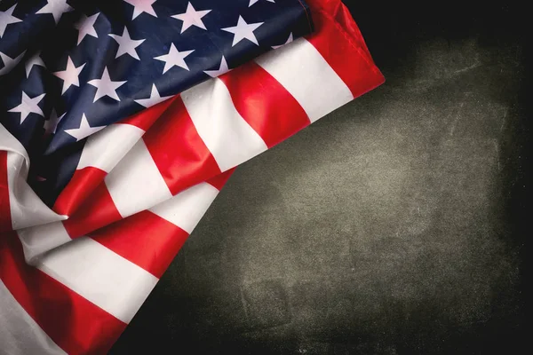Vintage Αμερικανική Σημαία Πίνακα Χώρο Για Κείμενο — Φωτογραφία Αρχείου