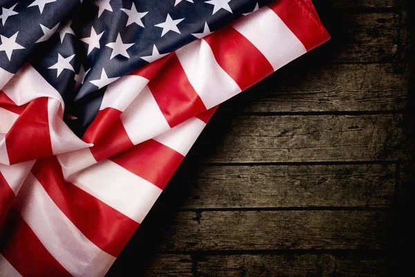 American Flag Wooden Texture Table — Stock Photo, Image