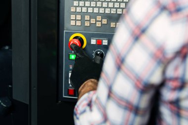 CNC makine stop yakın resmi