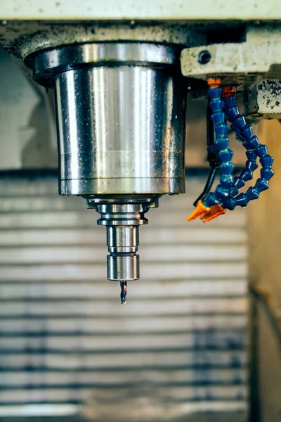 Fresadora Cnc Metalurgia Proceso Mecanizado Metales — Foto de Stock