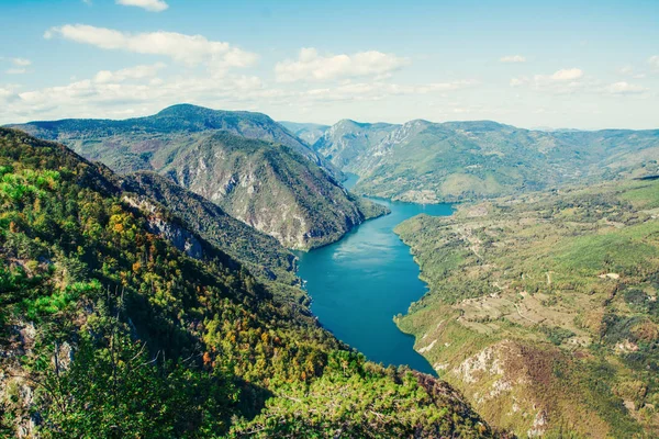 Lake Perucac Serbias Nasjonalpark Tara – stockfoto