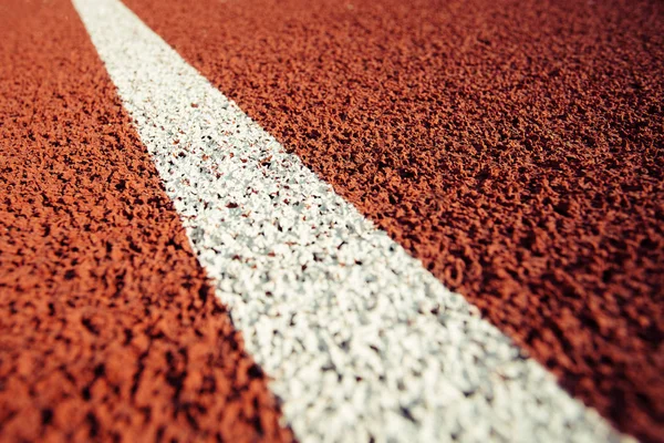 Detalhe Uma Pista Corrida Estádio — Fotografia de Stock