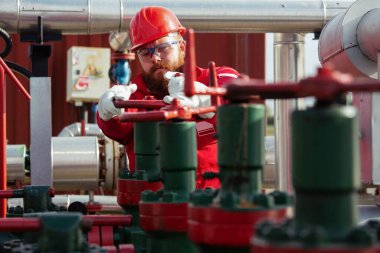 Petrol ve gaz endüstrisi işçisi. Rafineri fabrikasında mühendis..