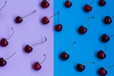 Parlak arka plan olgun kiraz ile desen.