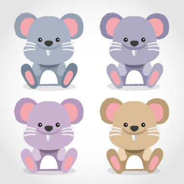 Bebek hayvan koleksiyonu: Vektör çizim