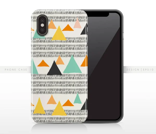 Padrão Abstrato Modelo Caixa Telefone Ilustração Vetorial — Vetor de Stock