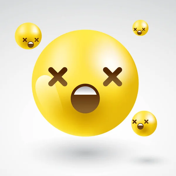 Smiley Emoticon Vektorillustration — Stockvektor