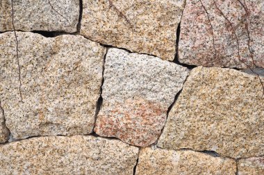 Detaylı dokulu arka plan bej taş duvar kırık