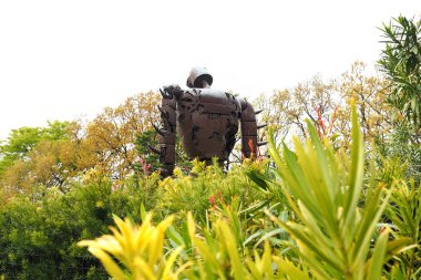 Çatı stüdyo Ghibli Müzesi, Tokyo, Japonya - 8 Nisan 2016, Robot karakter ayakta