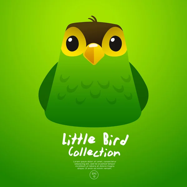 かわいい赤ちゃんの鳥 ベクトル図 — ストックベクタ