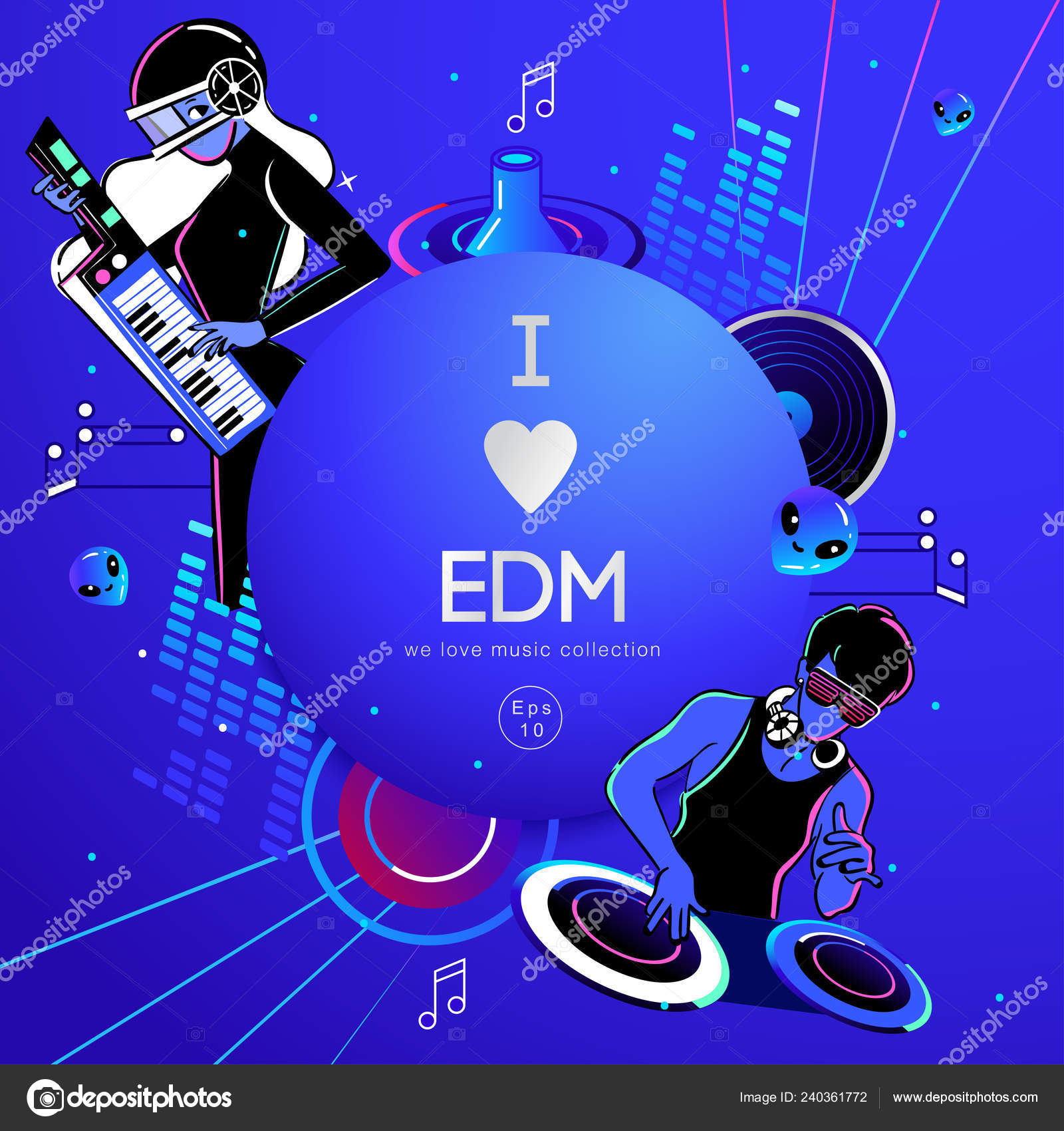 Edm Festival Vector Art Stock Images Depositphotos