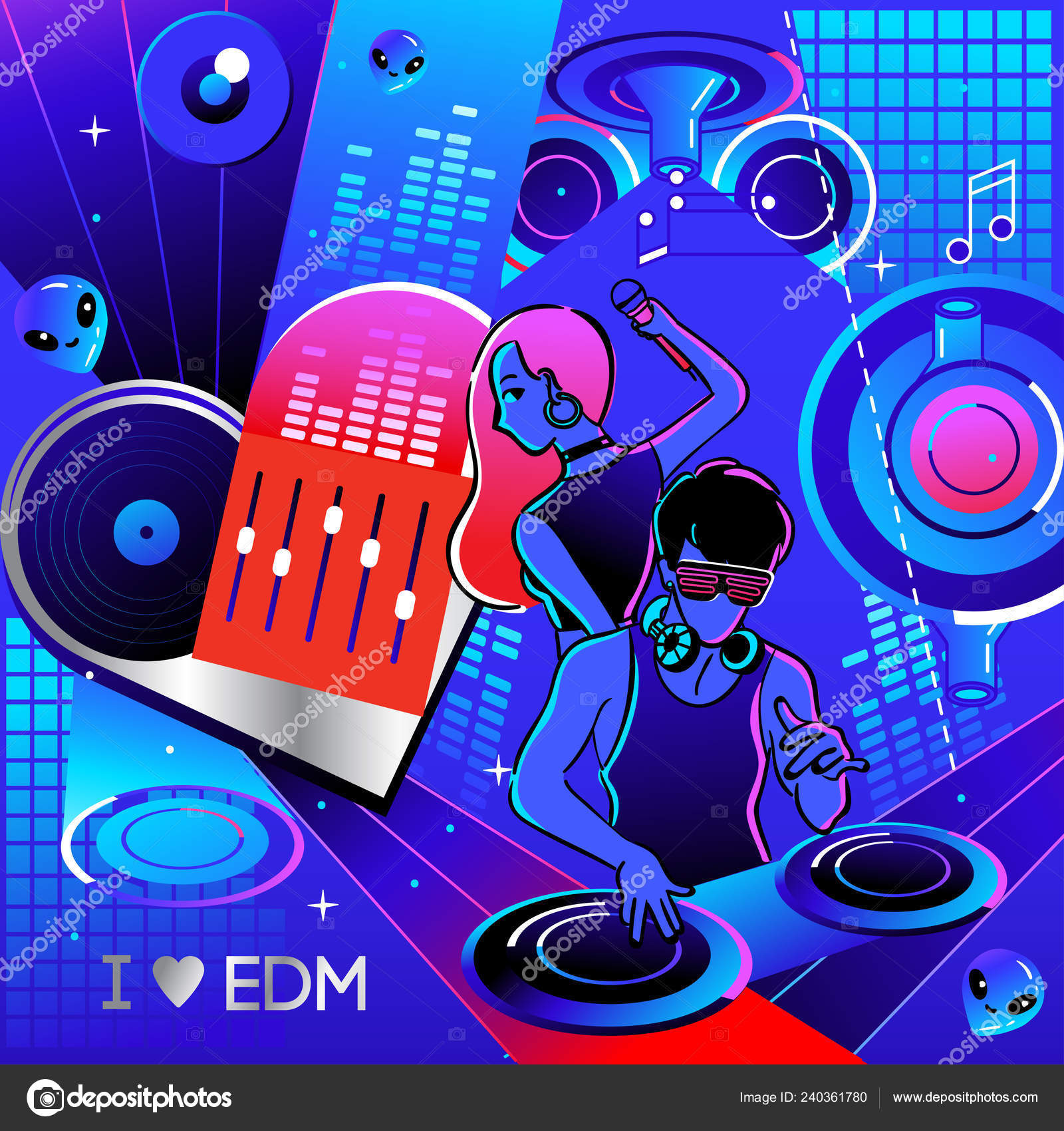 Edmストックベクター ロイヤリティフリーedmイラスト Depositphotos Edmストックベクター ロイヤリティフリーedmイラスト Depositphotos