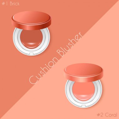 Yastık kompakt temel ambalaj şablonu : Vektör İllüstrasyon