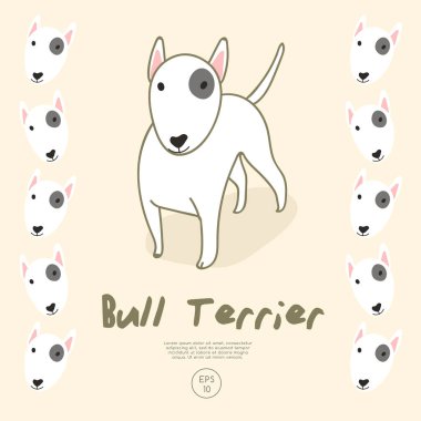 Pastel arka planda izole edilmiş yavru lar kümesi : Vektör İllüstrasyonu