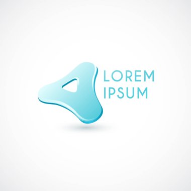 Kurumsal logo şablonu beyaz arka planda izole : Vektör İllüstrasyon