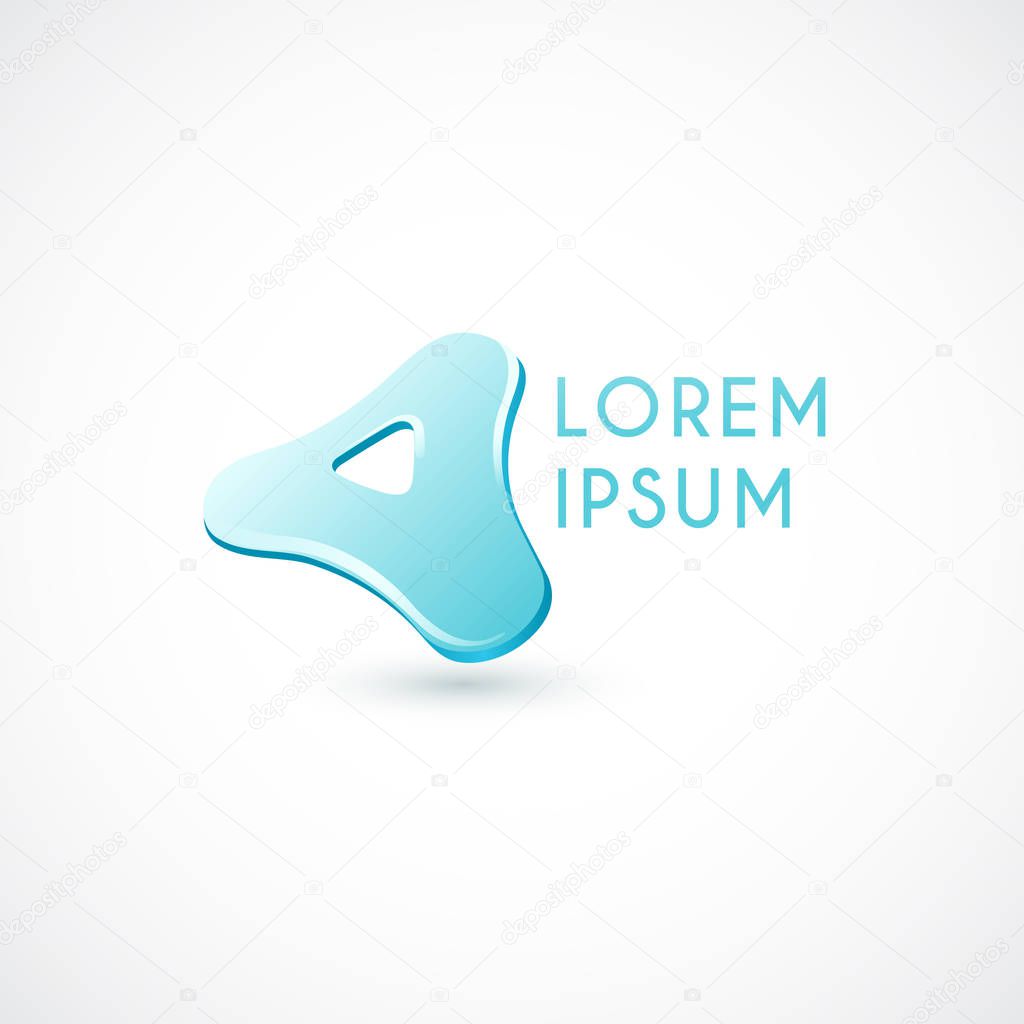 Corporate logo template isolated on white background : Vector Illustration