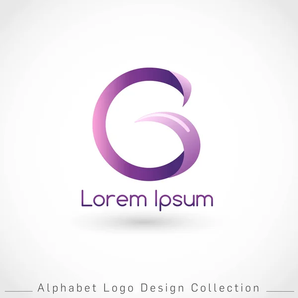 Buchstabe Logo Design Vorlage Isoliert Auf Weißem Hintergrund Vektorillustration — Stockvektor