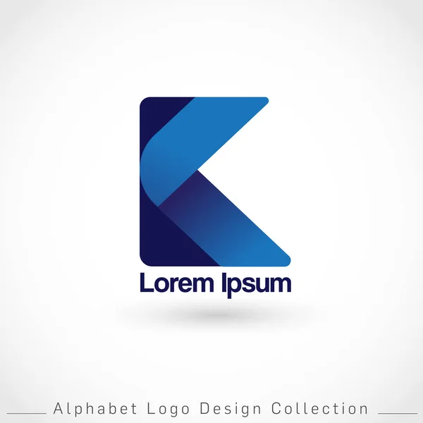 Letra Logo Design Template Aislado Sobre Fondo Blanco Vector Illustration — Vector de stock