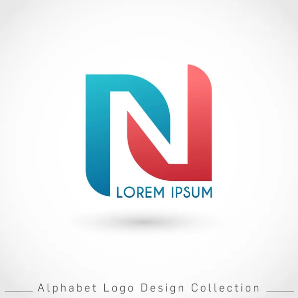 Letra Logo Design Template Aislado Sobre Fondo Blanco Vector Illustration — Vector de stock