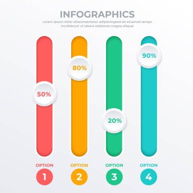 Web, bayrak ve broşür için ticari bilgi şablonu: Vektör İllüstrasyonu