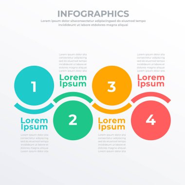 Web, bayrak ve broşür için ticari bilgi şablonu: Vektör İllüstrasyonu