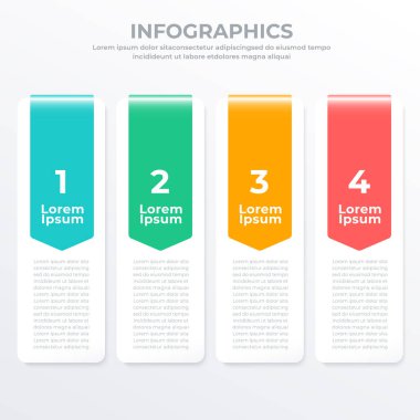 Web, bayrak ve broşür için ticari bilgi şablonu: Vektör İllüstrasyonu