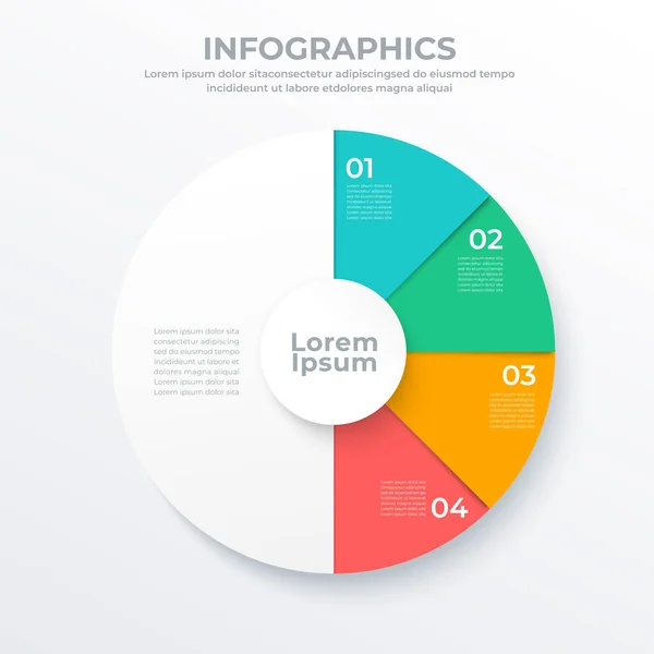 Modèle Infographie Entreprise Pour Web Bannière Brochure Illustration Vectorielle — Image vectorielle