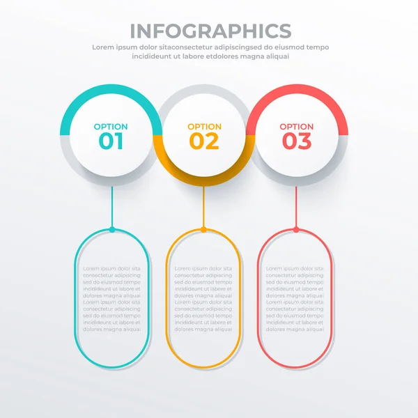 Szablon Infografiki Biznesowej Dla Stron Internetowych Banerów Broszur Ilustracja Wektorowa — Wektor stockowy